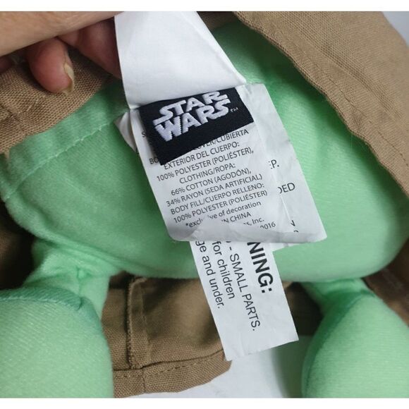 Star Wars The Mandalorian Baby Yoda Pillow Buddy Large 18" Plush Disney NWOT - Picture 6 of 6
